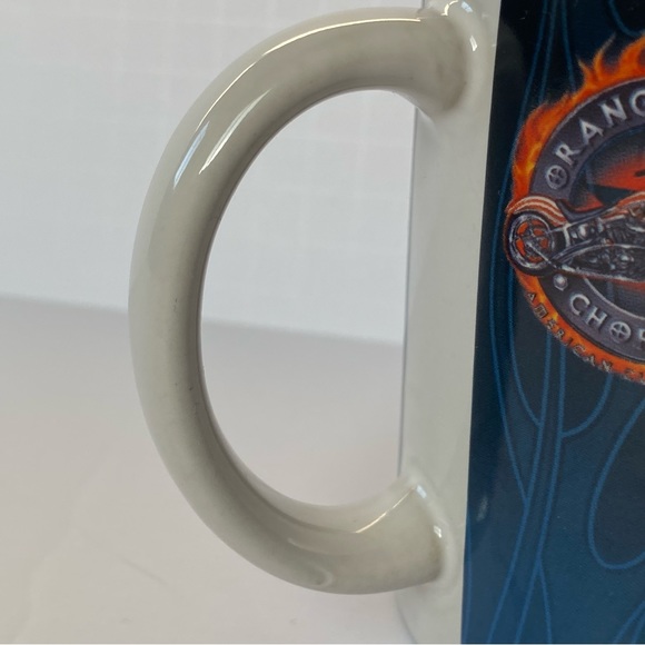 Orange County Choppers Mug Motorcycle American Custom Steel Chrome EUC - Picture 6 of 14